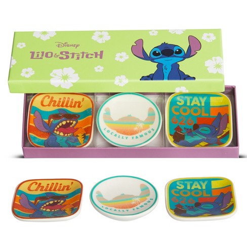 Disney 3-Piece Lilo and Stitch Mini Trinket Tray Set