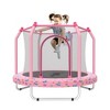 5FT Kids Trampoline Indoor/Outdoor Toddler Trampoline with Basketball Hoop & Safety Net - ModernLuxe - 2 of 4