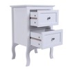 Karl Home 2-Drawer White MDF 15.75in. W Nightstands - 4 of 4