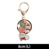 Unique Bargains Christmas Keychain Double Ring Lobster Clasp Zinc Alloy Gold Tone 1 Pc - 2 of 4