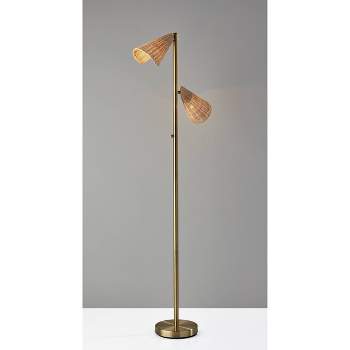Cove Tree Floor Lamp Antique Brass - Adesso