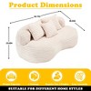 MOONMISS Durable Comfort Lounger High Back Bean Bag Chair Couch, Accent Floor Soft Lounge Chair - 2 of 4
