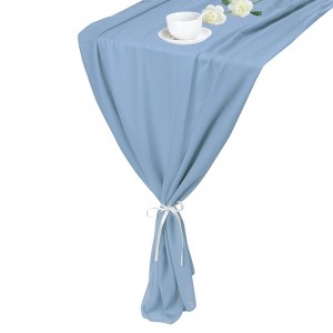 Unique Bargains Romantic Light Elegant Table Runner for Wedding Party Decoration 1 Pc - 1 of 4