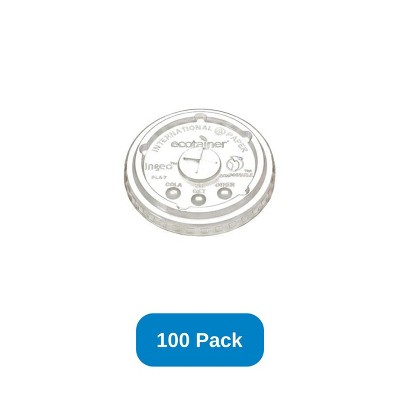 ecotainer Lid for 12-22 oz ecotainer Cold Cup Made in USA - Pack of 100
