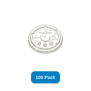 ecotainer Lid for 12-22 oz ecotainer Cold Cup Made in USA - Pack of 100 - 1 of 2