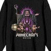 A Minecraft Movie Piglin Mobs Adult Black Crew Neck Long Sleeve Sweatshirt - 2 of 3