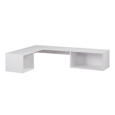 Flint Wall Mount Corner Desk White Aiden Lane Target