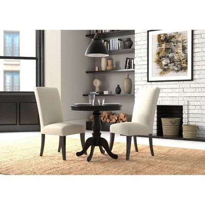 Fairview 30" Dark Wood Round Pedestal Dining Table