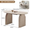 Gulches 90.55" Extendable Oval Dining Table, Natural Wood MDF with Dual-Pillar Base, Multi-Functional Space-Saving for Living Room/Dining Room - 2 of 4