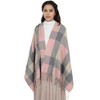 Anna-Kaci Classic Plaid Winter Scarf Soft Cashmere Feel Wrap Shawl Check Tassel Scarves for Women - 4 of 4