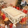 Christmas Tablecloth, Santa Claus and Christmas tree Stain-Resistant Table Cover for Dining Table Holiday Decor - 4 of 4