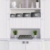 Sorbus China Storage Container – Dinnerware Organizer for Bowl Plate Storage with Lid (Holds Service for 12) with Felt Protectors – 9" x 6" - 2 of 4