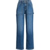 Lands' End Women's Soft Denim High Rise Utility Cargo Ankle Jeans - 3 of 4
