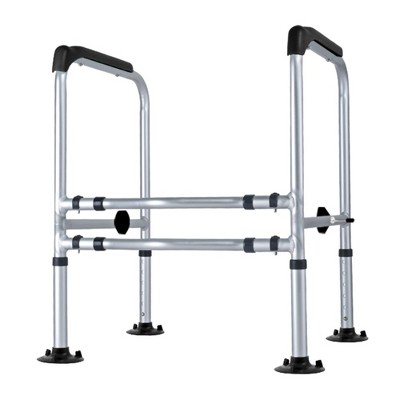Toilet Safety Rail, 300LBS Toilet Safety Grab Bars with Suction Cups, Adjustable Height and Width