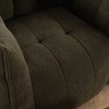 Airsurfer Soft Bean Bag Chair with High Resilient Foam, Square Lazy Sofa with Footstool, Comfortable for Living Room & Bedroom,Khaki - 4 of 4