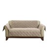 Microfiber Pet Loveseat Furniture Cover Sable - Sure Fit: Quilted Protector, Non-Slip, Machine Washable - 3 of 3