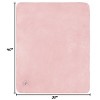 Waterproof Pet Blanket - 30x40-Inch Reversible Fleece Throw Protects Couches, Cars, and Beds from Spills, Stains, and Fur by PETMAKER (Pink) - 2 of 4