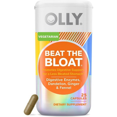 OLLY Beat the Bloat Capsules – Digestive Health Support for Women – 25 Count