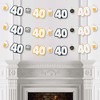 Big Dot of Happiness Cheers and Beers to 40 Years - 40th Birthday Party DIY Decorations - Clothespin Garland Banner - 44 Pieces - 3 of 4