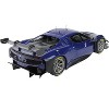2022 Ferrari 296 GT3 Electric Blue with DISPLAY CASE Limited Edition to 24 pieces Worldwide 1/18 Model Car by BBR - 4 of 4