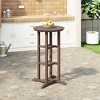 WestinTrends Malibu 42" All Weather HDPE Outdoor Patio Bar Height Bistro Table - Round - 2 of 4