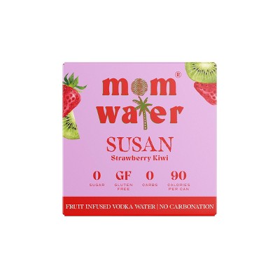 Mom Water Strawberry Kiwi - Susan - 4pk/355ml Cans