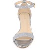 BLISSFUL STEP Women's Open Toe Ankle Strap Wedge Heel Sandals - 2 of 4