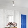 Livex Lighting Brussels 1 - Light Semi-Flush Mount in  Polished Nickel - 3 of 4