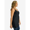 Jessica London Women's Plus Size Stretch Cotton Shirred Tank - 4 of 4