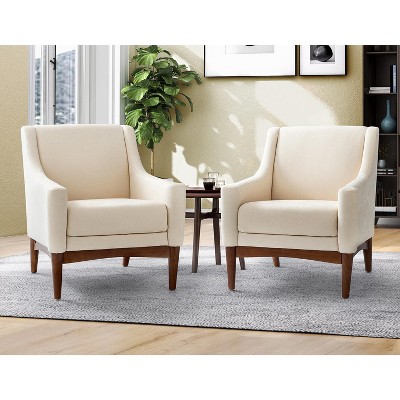 Set of 2 Gerard Mid-century Modern Style Armchair with Sloped Arms | ARTFUL LIVING DESIGN