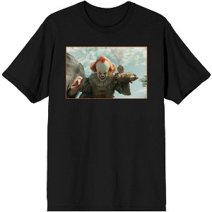 It Chapter 2 Pennywise Screen Capture Men's Black Graphic Tee - 1 of 1