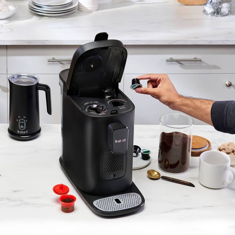 Instant Dual Pod Plus 3-in-1 Coffee Maker with Espresso Machine, Pod Coffee Maker and Ground Coffee, Nespresso Capsules Compatible - Black, 5 of 11