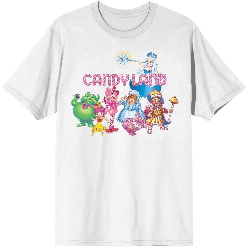 Candyland Classic Characters Unisex Adult White T-shirt, 1 of 3