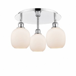 Belfast - 3 Light Flush Mount In Industrial Style-9.5 Inches Tall and 17.75 Inches Wide - 1 of 1