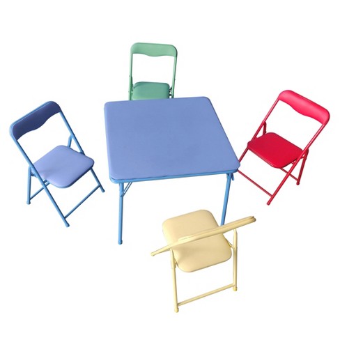 Children's foldable table and clearance chair set