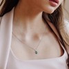 EVERLY JEWELRY | Sterling Silver Gemstone Pendant with Chain – Multiple Stone Options - 4 of 4