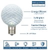 Novelty Lights 25 Pack G50 Plastic Diamond Faceted Globe Hanging LED String Light Replacement Bulbs E17 Intermediate Base 1 Watt - 2 of 4