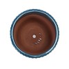 NAYSAYE Planter Set of 3 Ceramic Flowerpot Distinct Ribbed Design for Indoor Outdoor Garden, Blue, 15"*15"*14.2" - 4 of 4