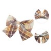 Unique Bargains Simple Plaid Bow Hair Clips 1 Pc - 3 of 4