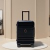 SEVOBAL Luggage 28 Inch Lightweight Suitcase with TSA Lock USB Port and Spinner Wheels for Travel, Black, 21"*11"*30" - 3 of 4
