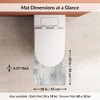 Evideco French Home Goods Decorative  Bath Mats – Ultra Absorbent Quick Dry Rug with Anti-Slip Rubber Backing - 4 of 4