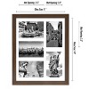Americanflat 11x14 Collage Picture Frame in Walnut with Five 4x6 Picture Displays - Shatter Resistant Glass Horizontal and Vertical Formats for Wall - 2 of 4