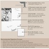 Glam Signature Mat Picture Frame – Guest Book Alternative for Weddings, Graduations, or Retirement – Autograph Photo Mat for Signature Board - 2 of 4