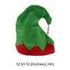 Unique Bargains Christmas Hat Christmas Elf Hat Thick Brushed Fabric 12.6"x12.2" 1 Pc - 3 of 4