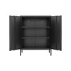 DOMETOUR Kitchen Storage Cabinet Pantry Cabinet Buffet Server Accent Sideboard with Doors - 3 of 4