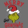 Infant's Dr. Seuss Merry Grinchmas Santa Hat  Bodysuit - Athletic Heather - 12 Months - 2 of 3