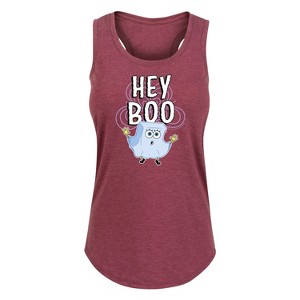 Women's - SpongeBob SquarePants - Hey Boo Graphic Racerback Tank - 1 of 4