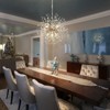 LLHZSY Modern Firework Sputnik Chandelier Crystal Pendant Lighting - 8/9/12 Lights - Gold/Chrome/Gold and Turquoise/Chrome and Turquoise - 4 of 4