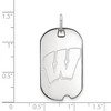 Black Bow Jewelry 14k White Gold Wisconsin Badgers NCAA Pendant - 2 of 3