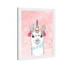 15" x 21" Lovely Unicorn Llama Fantasy and Sci-Fi Framed Art Print - Wynwood Studio: Modern Decor, Digital Art - 2 of 4